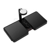 Amazon Hot Selling 4 in 1 25W QI Fast Wireless Charger for Earphone for Apple Watch for Iphone